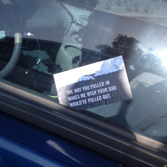 Hilarious Notes People Left For Bad Parkers