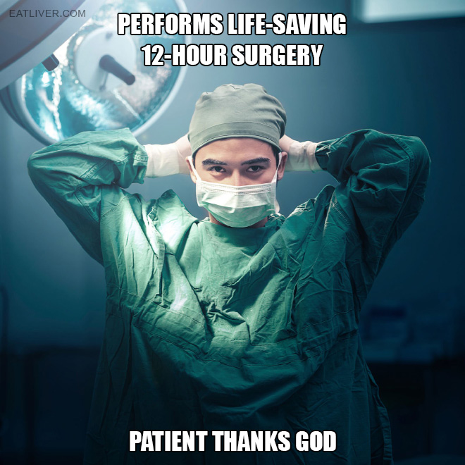 Performs life-saving 12-hour surgery, patient thanks God.