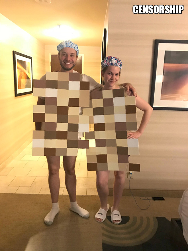 Censorship Halloween costume.