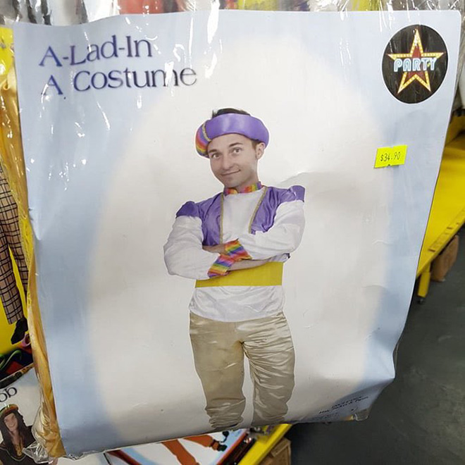 A-lad-in a costume.
