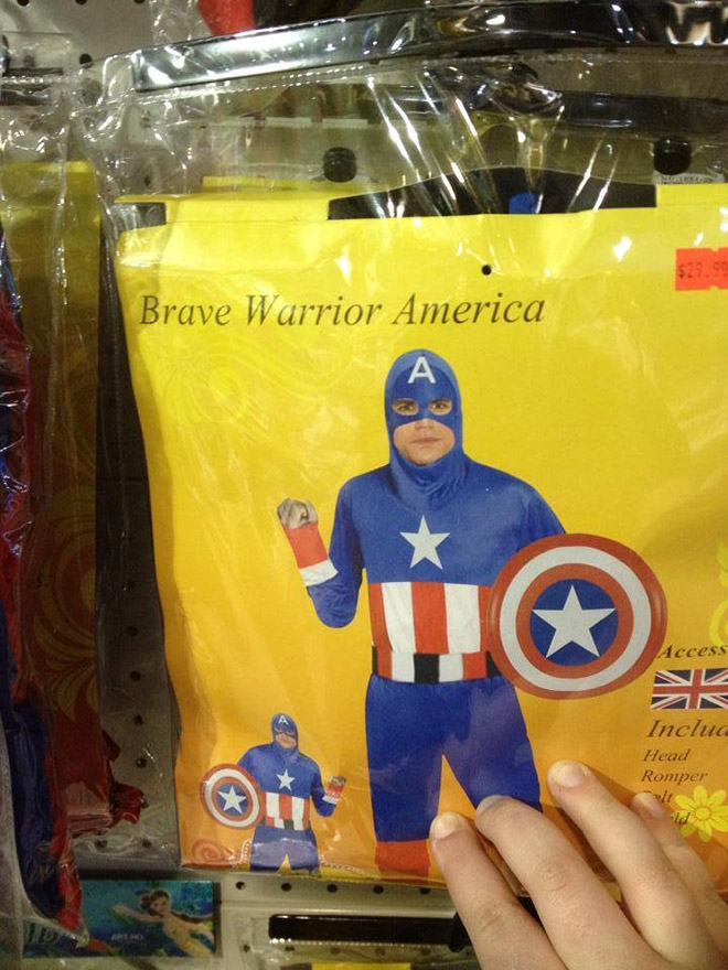 Captain America costume.