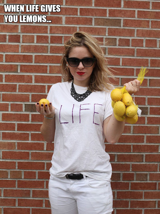 When life gives you lemons costume.