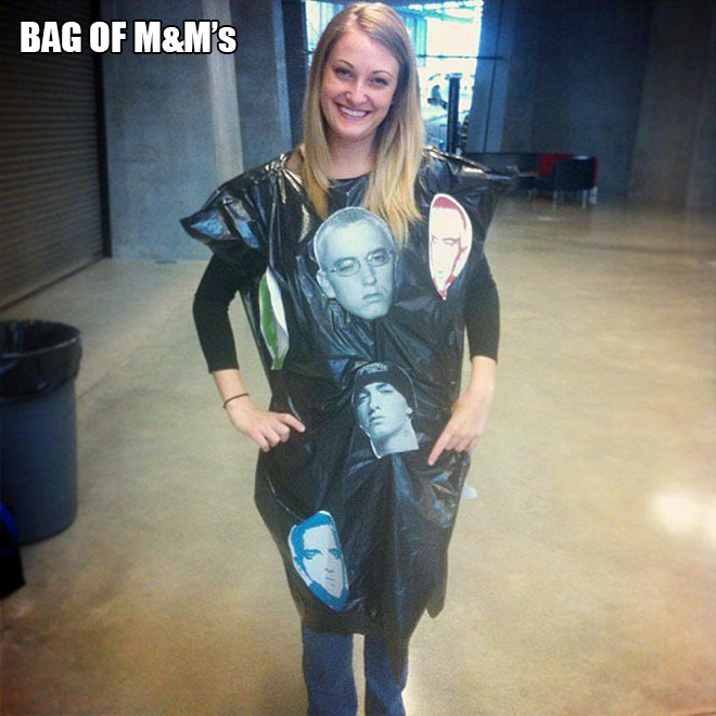 Bag of Eminems costume.