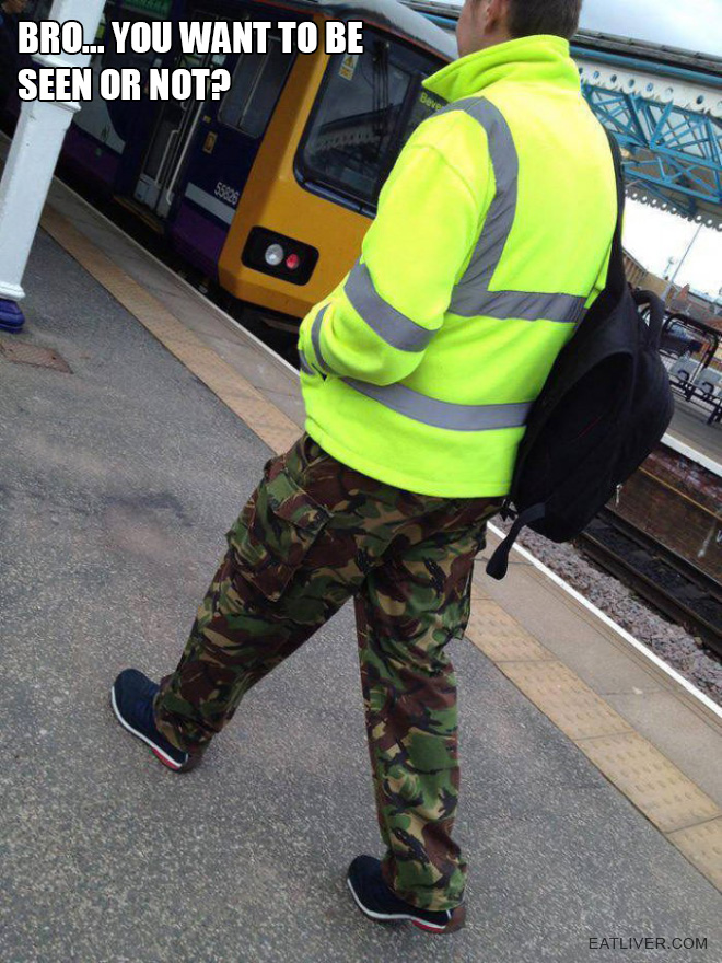 Bro... You want to be seen or not?