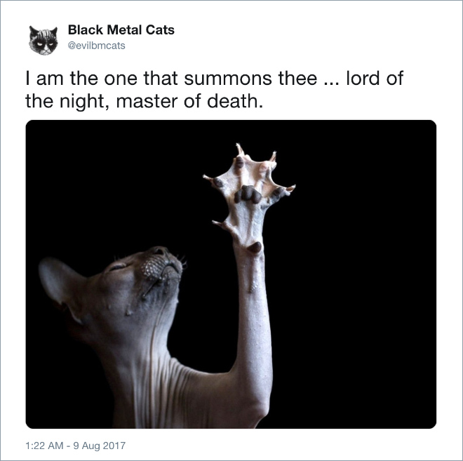 I am the one that summons thee ... lord of the night, master of death.