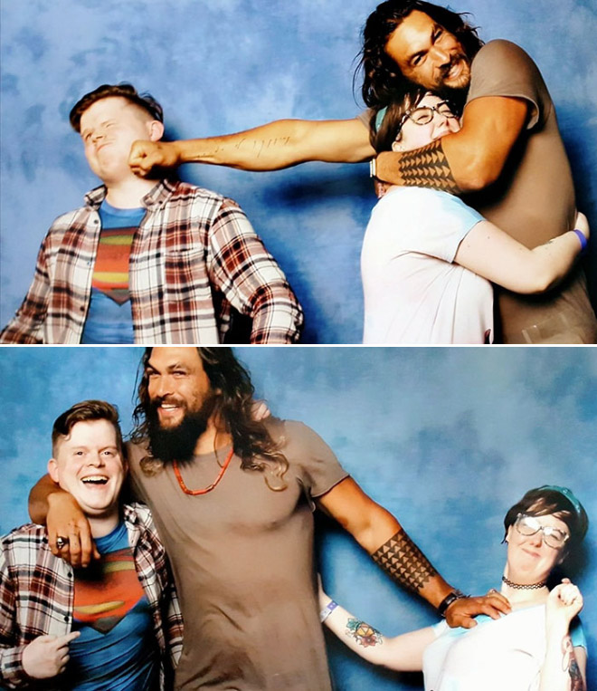 Jason Momoa trolling the fans.