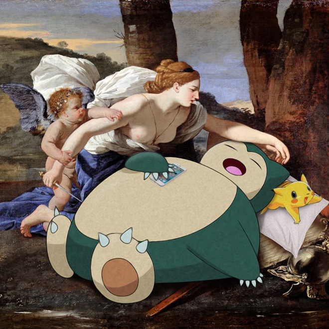 Pokemon meets art.