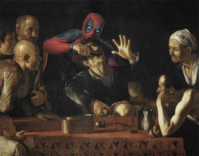 Deadpool meets art.