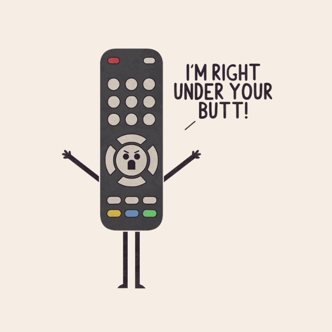 Angry remote.
