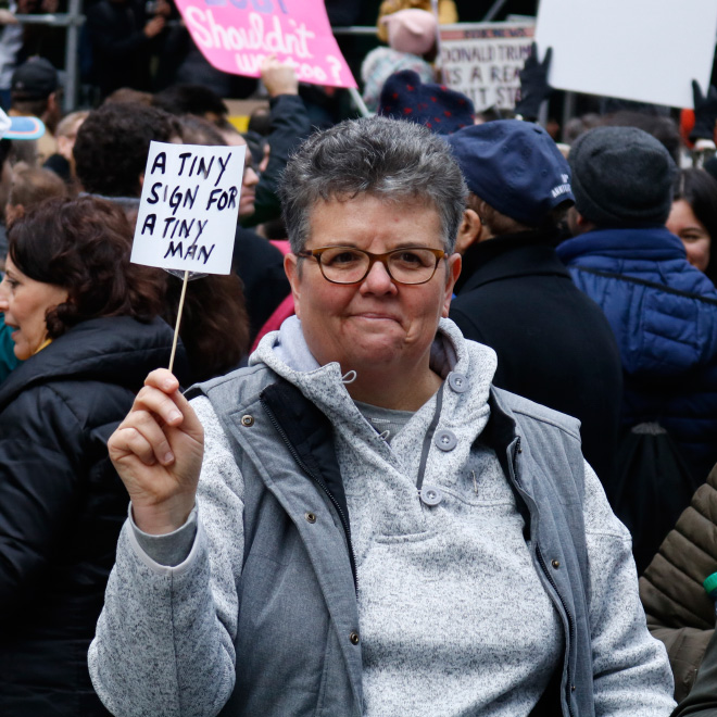 Tiny sign for a tiny man.