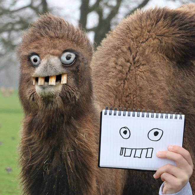 Dad Continues to Remake Son's Drawings Into Funny Real-Life Counterparts Dad Continues to Remake Son's Drawings Into Funny Real-Life Counterparts