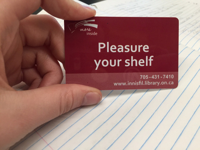 Brilliant library card.