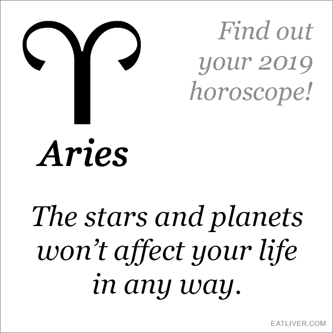 Aries horoscope.