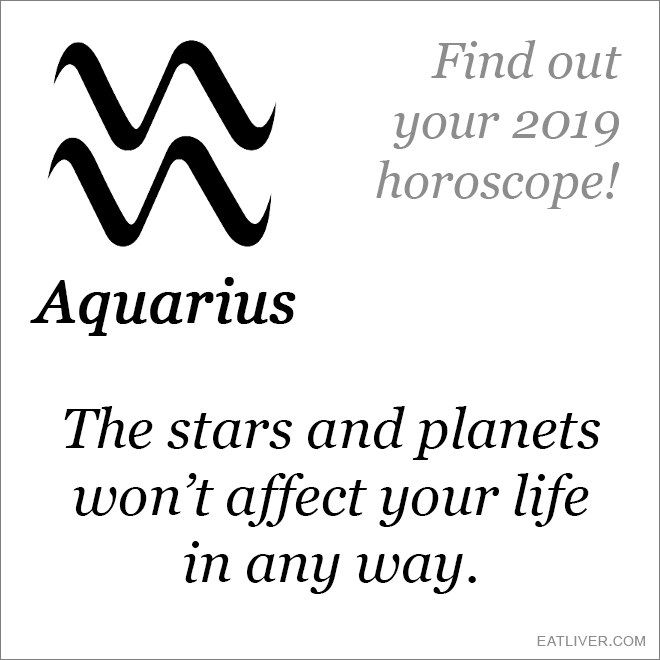 Aquarius horoscope.