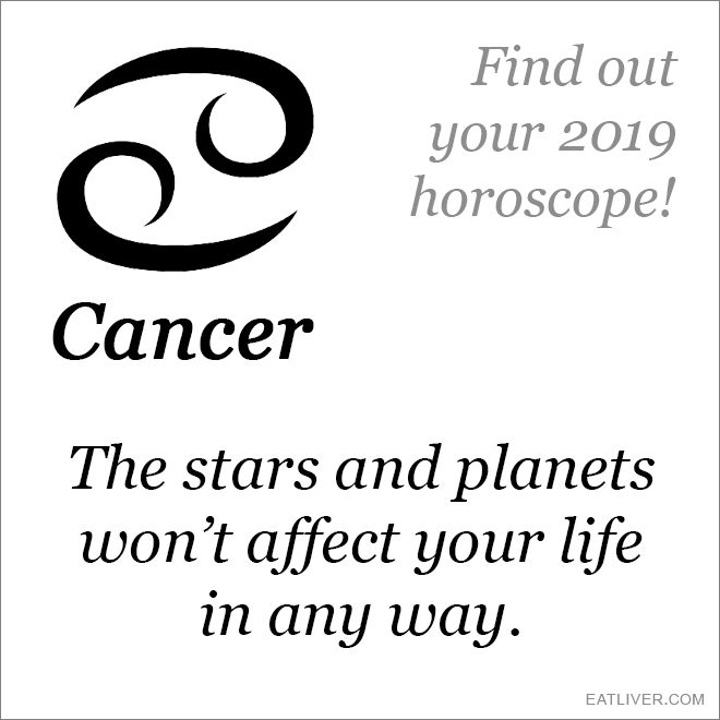 Cancer horoscope.