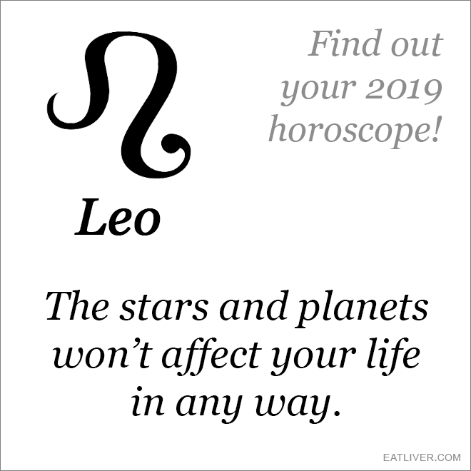 Leo horoscope.