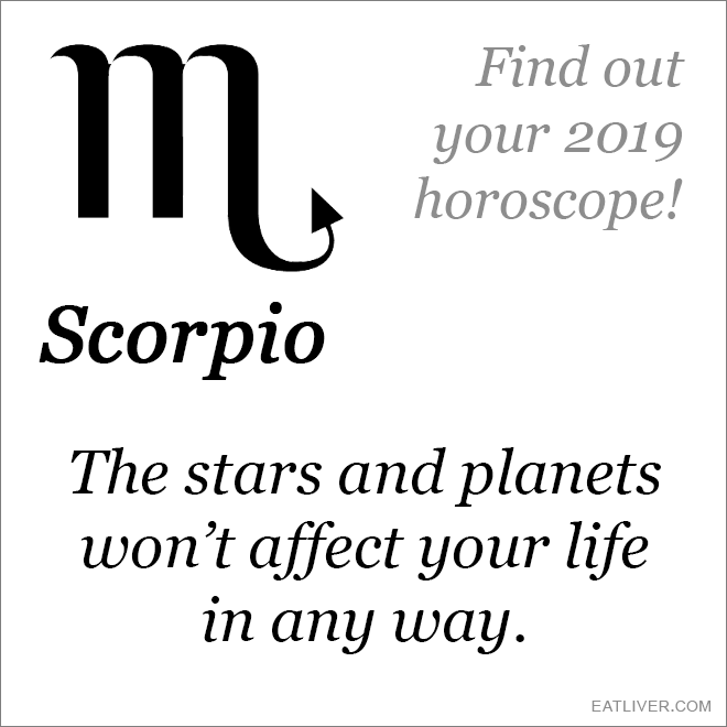 Scorpio horoscope.