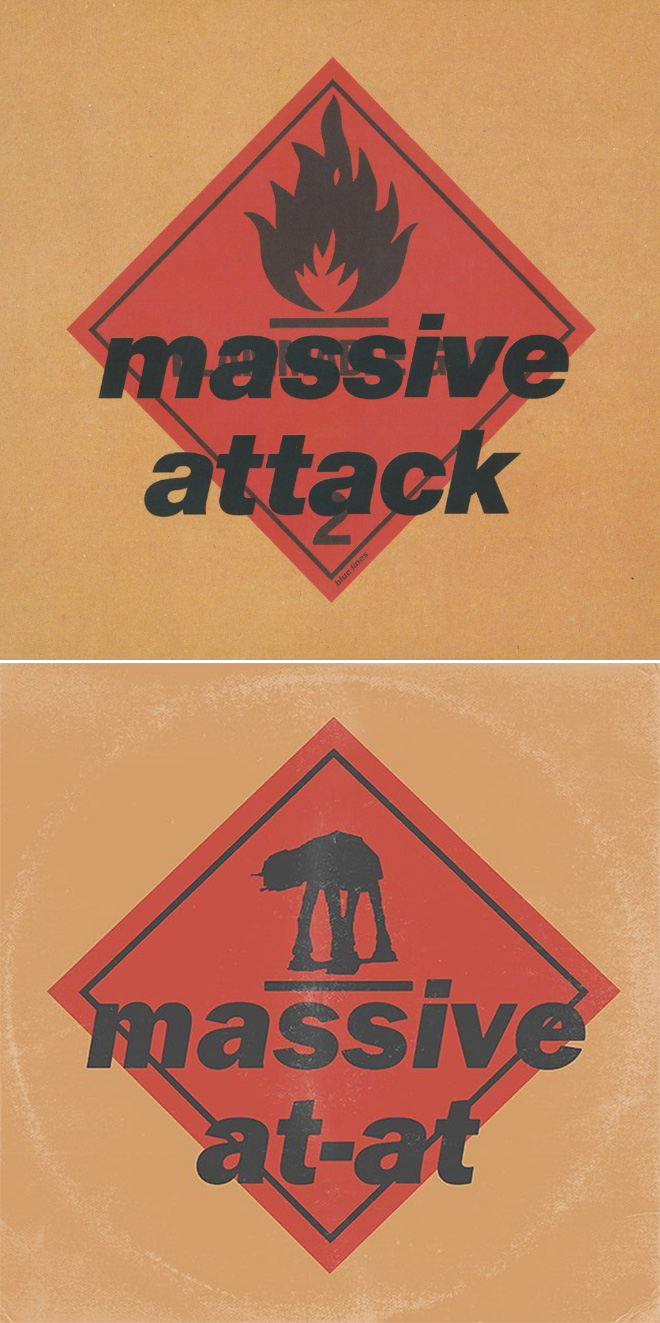 Massive Attack album cover improved with Star Wars characters.