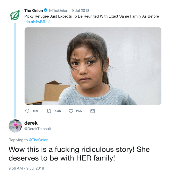 Some people take "The Onion" seriously...