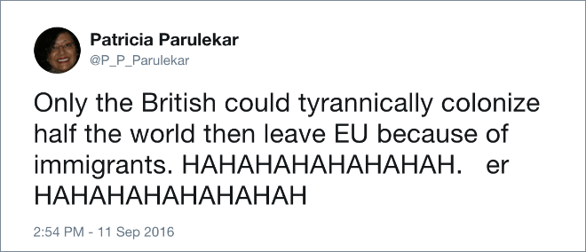 One of the funniest Brexit tweets.