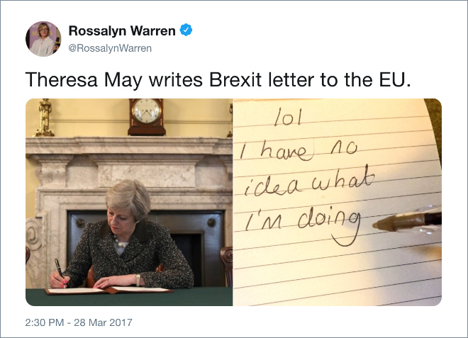 One of the funniest Brexit tweets.