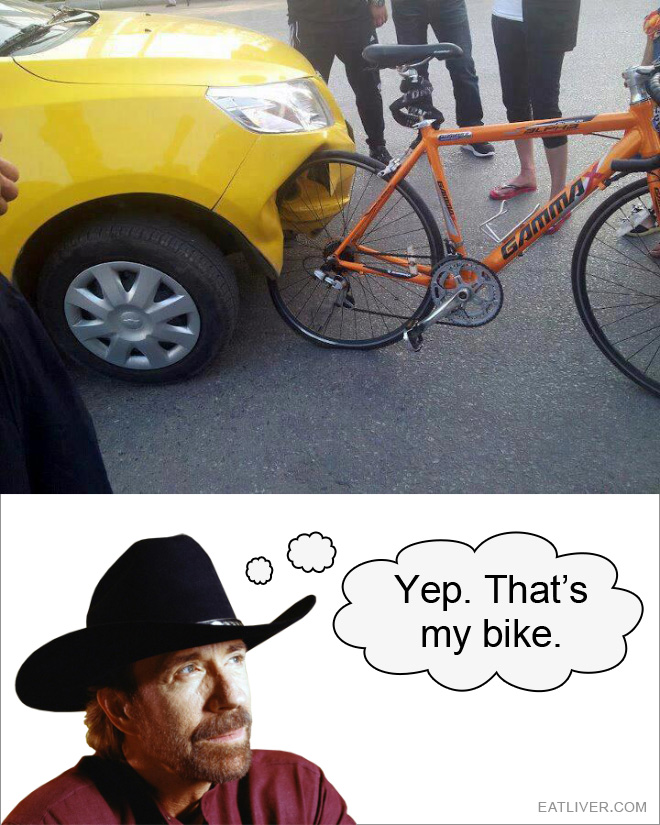 Yep, that's definitely his bike.