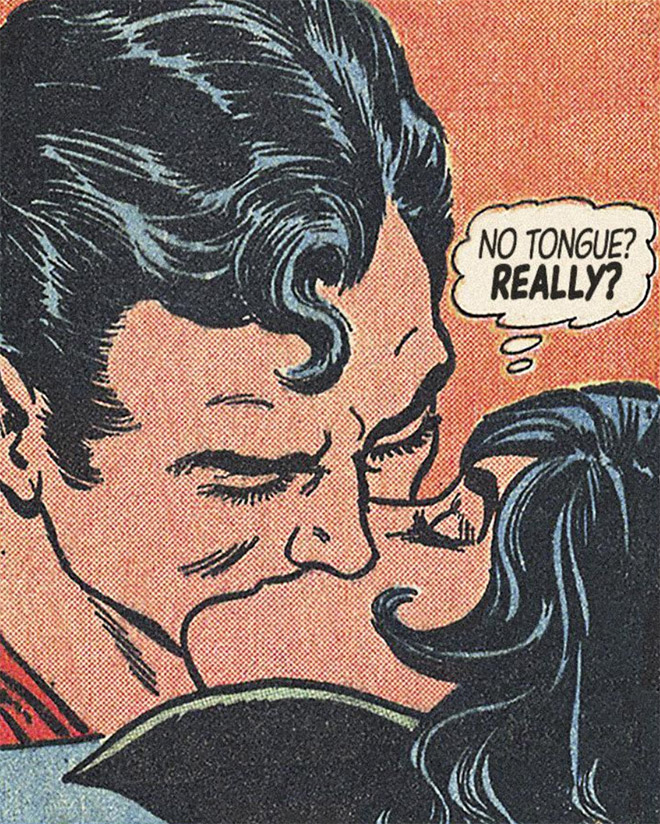 Classic comic book combined with modern love...