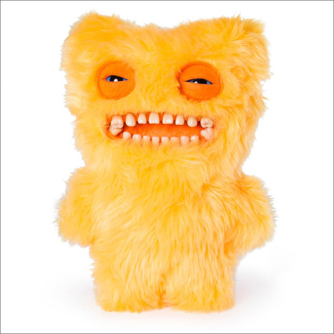 Meet a Fuggler: creepy stuffed toy with human teeth.