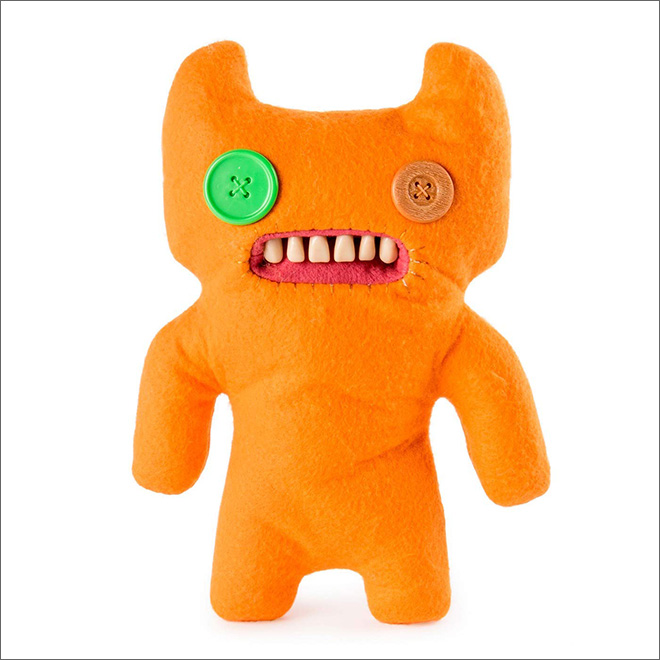 Meet a Fuggler: creepy stuffed toy with human teeth.