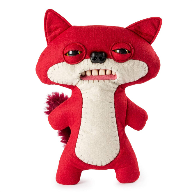 Meet a Fuggler: creepy stuffed toy with human teeth.