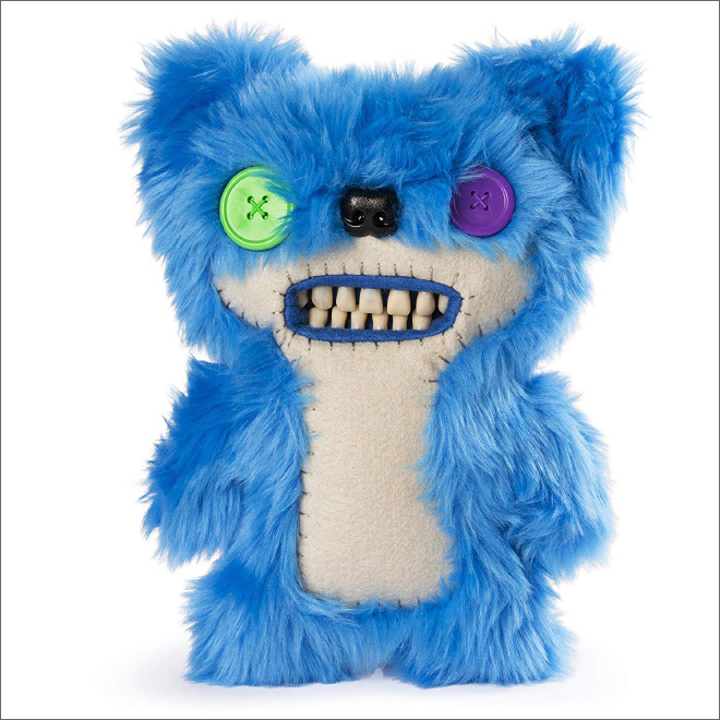 Meet a Fuggler: creepy stuffed toy with human teeth.