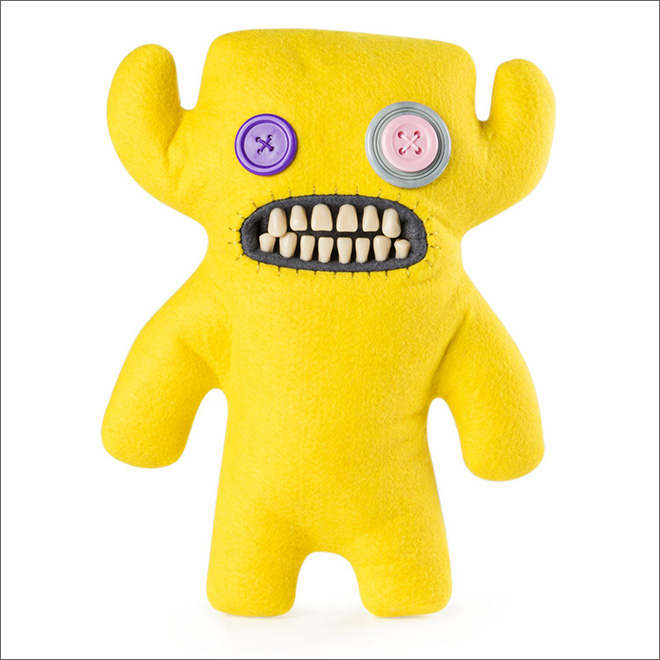 Meet a Fuggler: creepy stuffed toy with human teeth.