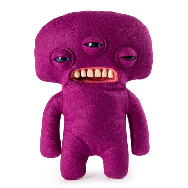 Meet a Fuggler: creepy stuffed toy with human teeth.