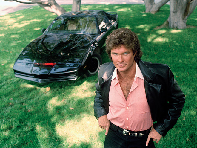 Awkward old publicity photo of David Hasselhoff.