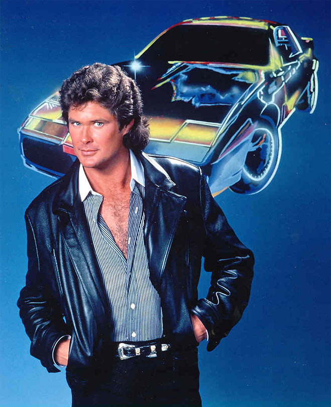 Awkward old publicity photo of David Hasselhoff.