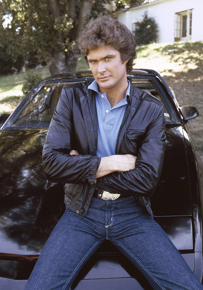 Awkward old publicity photo of David Hasselhoff.