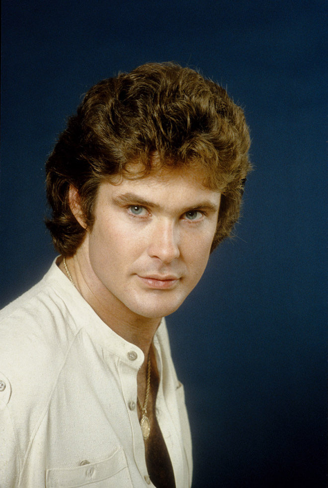 Awkward old publicity photo of David Hasselhoff.