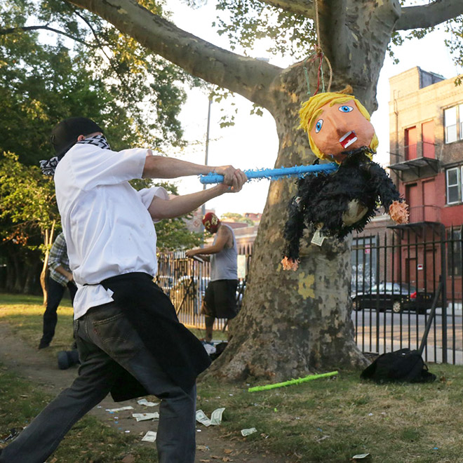 Donald Trump piñatas are getting popular...