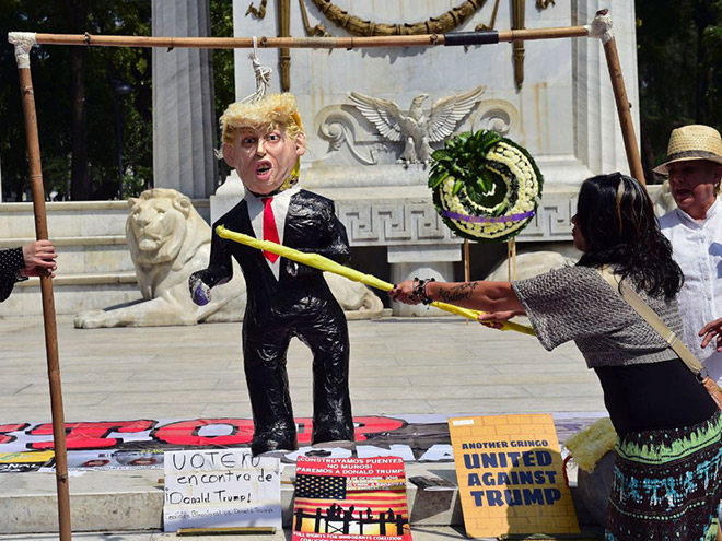 Donald Trump piñatas are getting popular...