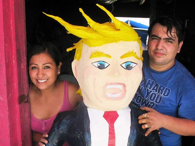 Donald Trump piñatas are getting popular...