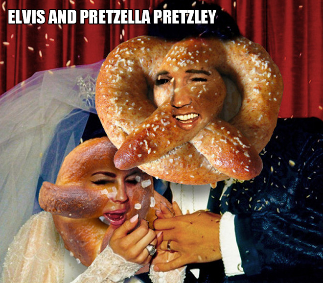 Bread celebrity. The greatest use of Photoshop ever.