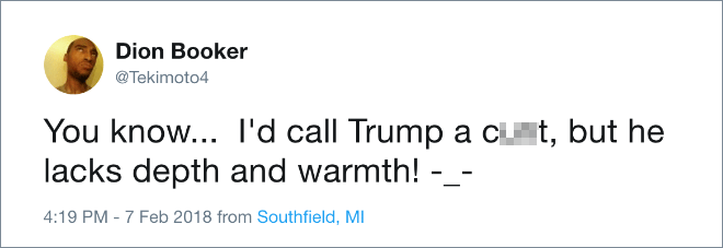 One of the funniest anti-Trump tweets ever.