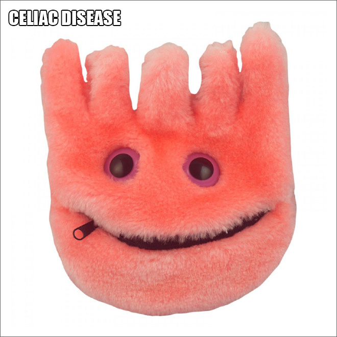 Cute disease plush toy.