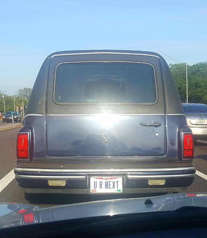 Brilliant licence plate.