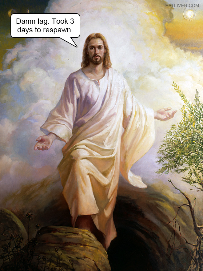 Gamer Jesus is not amused.
