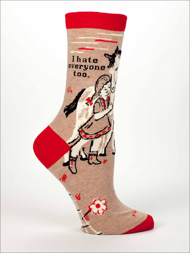 Hilariously rude women's socks.