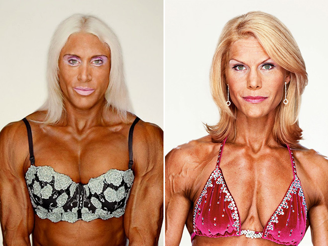 Freaky female bodybuilders.