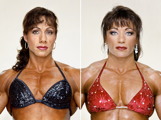 Freaky female bodybuilders.