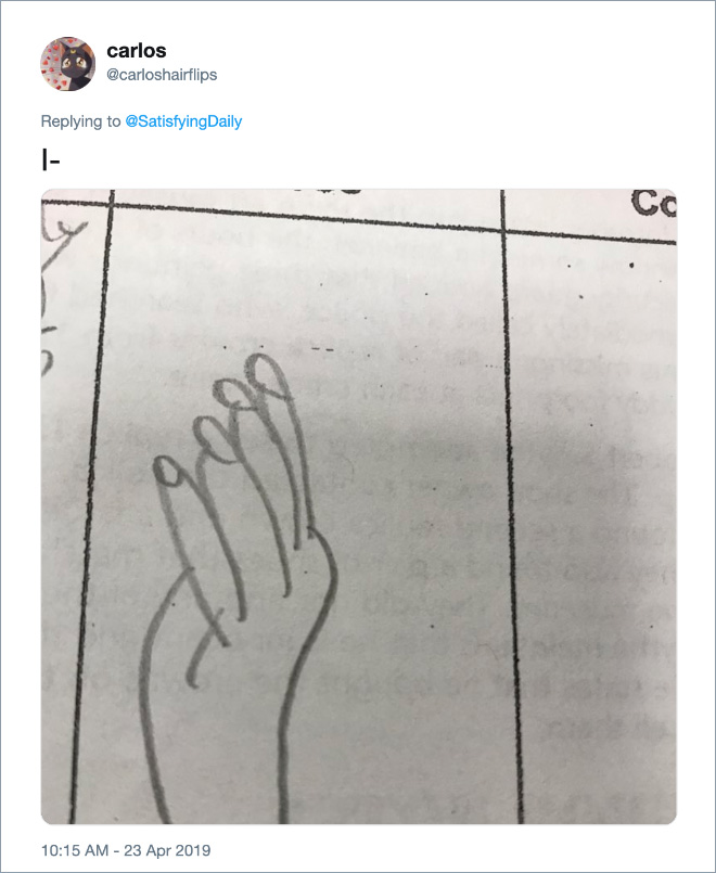 Can you draw this 'easy' hand? Thousands of netizens troubled after failed  attempts