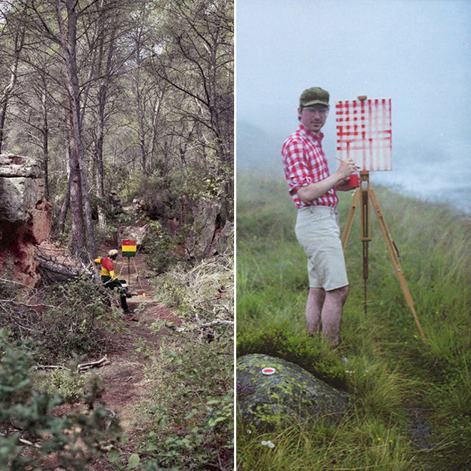 This artist travels around just to paint the pattern of his own shirt.